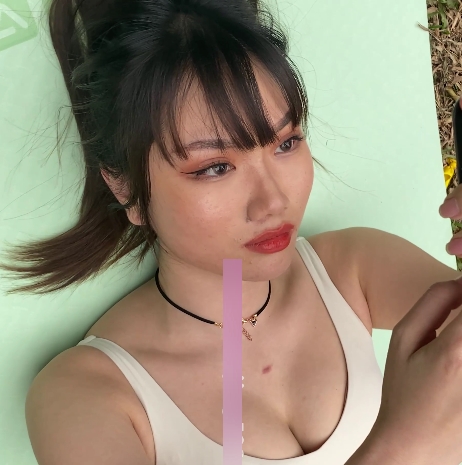 白色紧身长裤美女视频